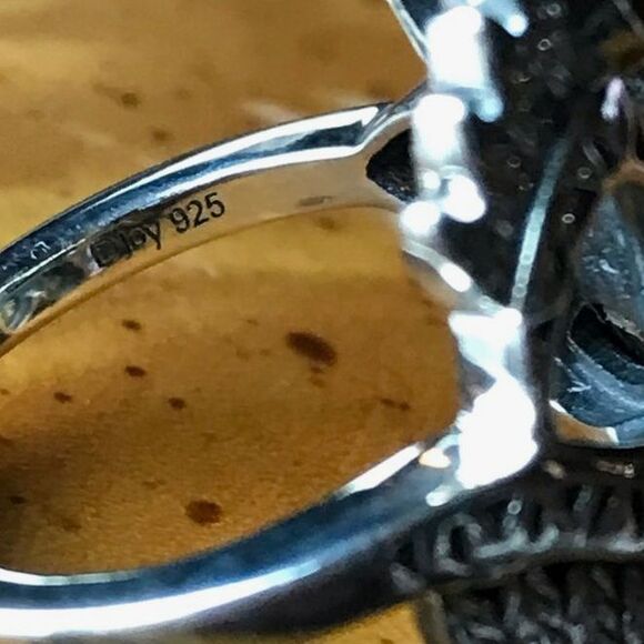 Royston Blue Horizon Turquoise Sterling Silver Native American Style Ring Size 6 - Picture 6 of 10